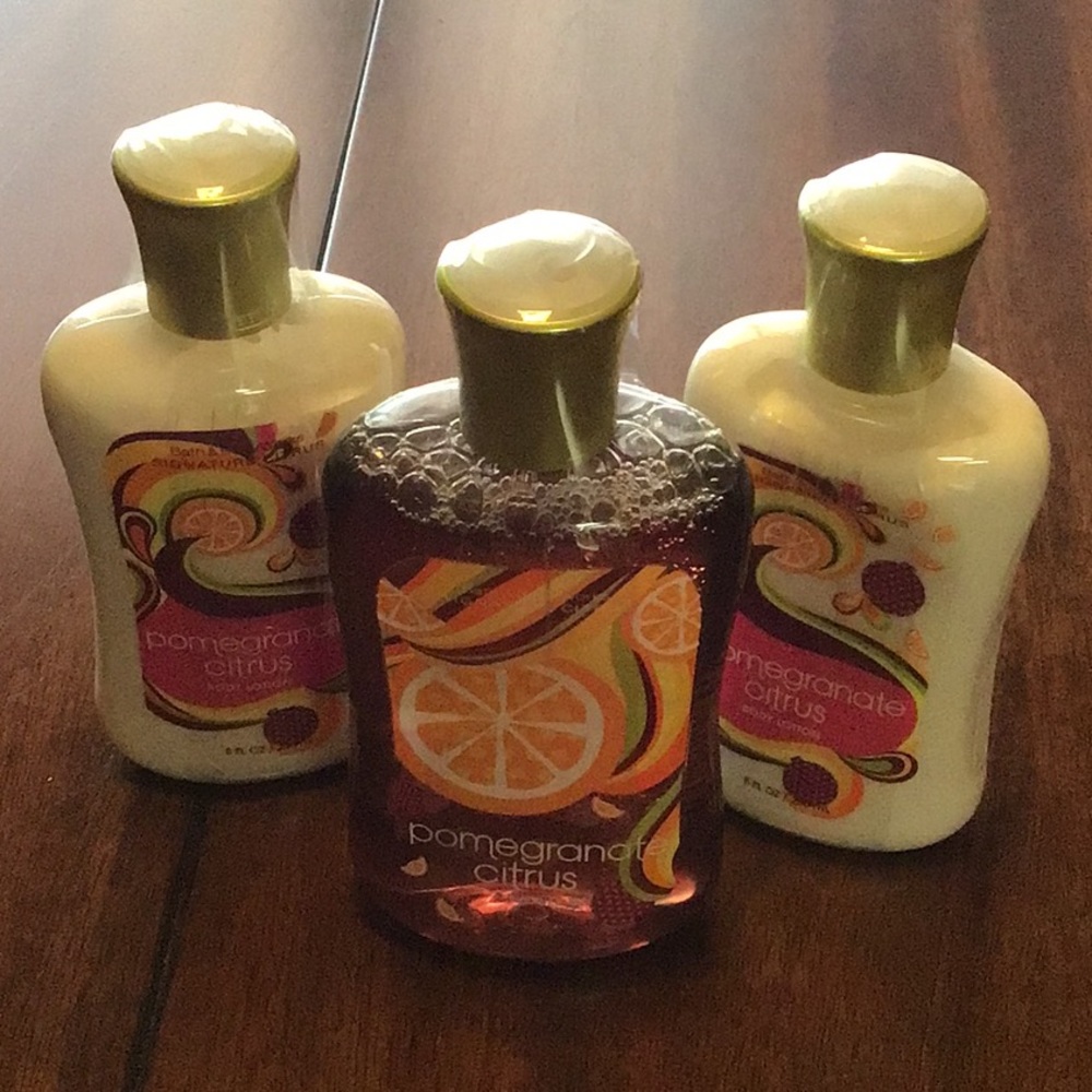 Bath and Body Works Pomegranate Citrus set
